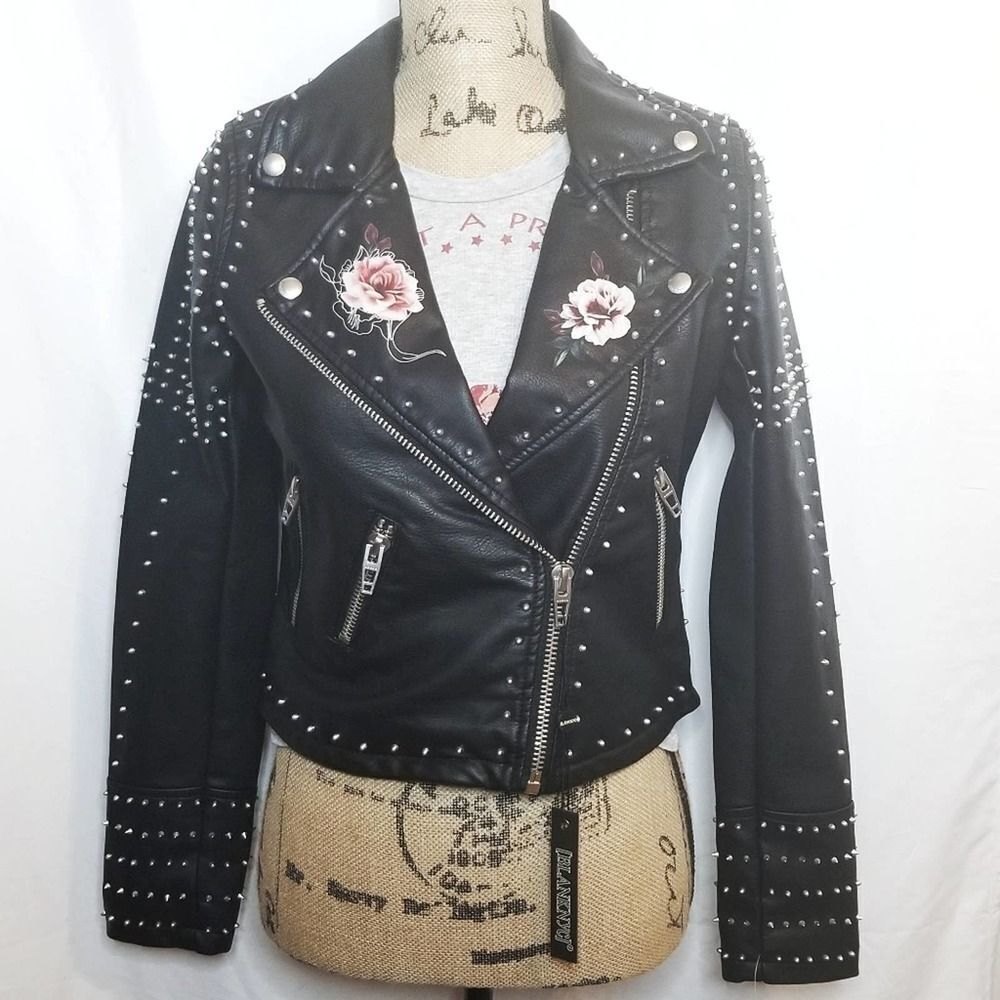 BLANKNYC Faux Leather Heartbreaker Moto Jacket